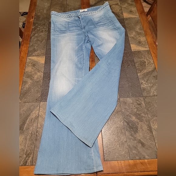 Guess Denim - Guess Blue‎ Flare Wide Leg Jeans